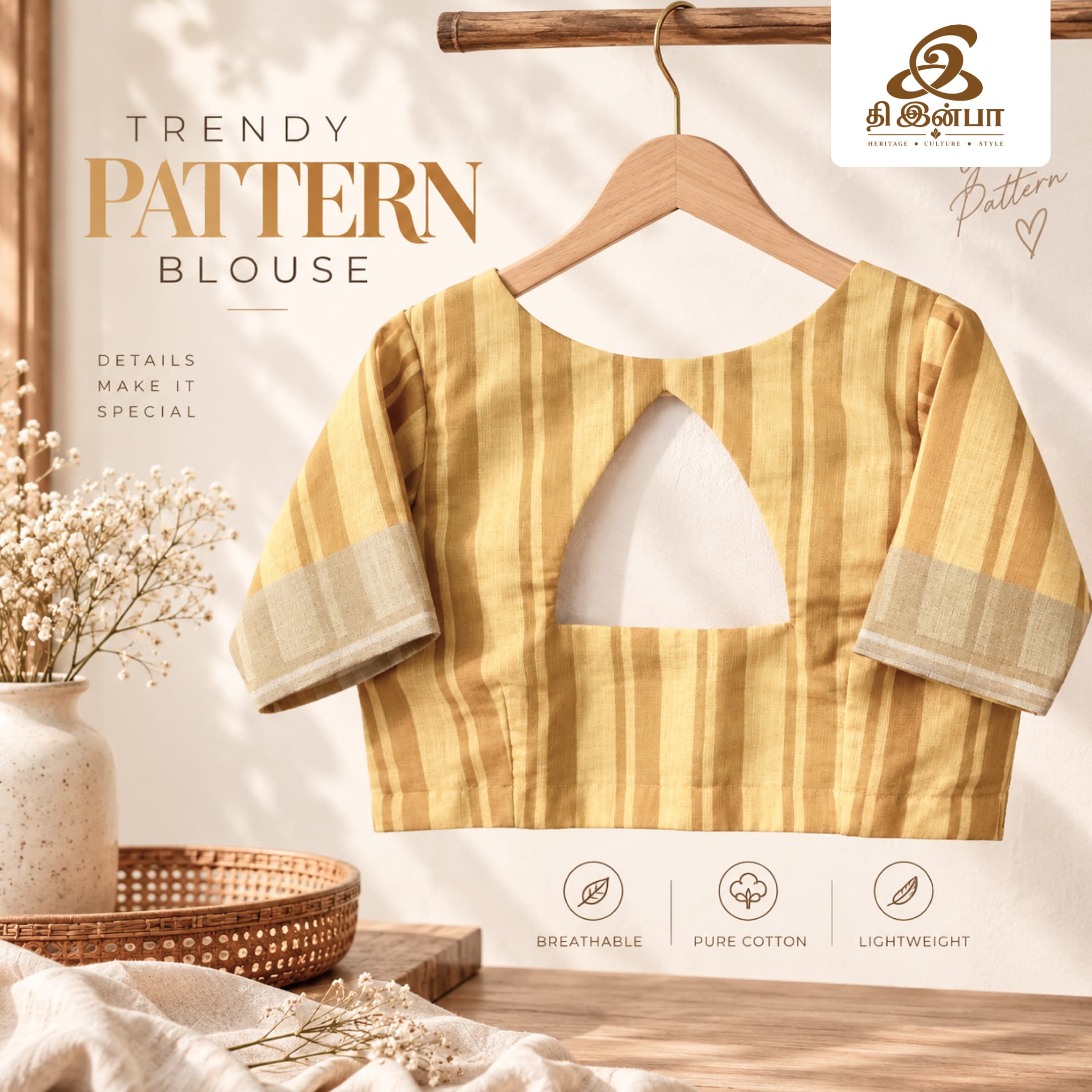 Mustard Gold Cut-Out Blouse