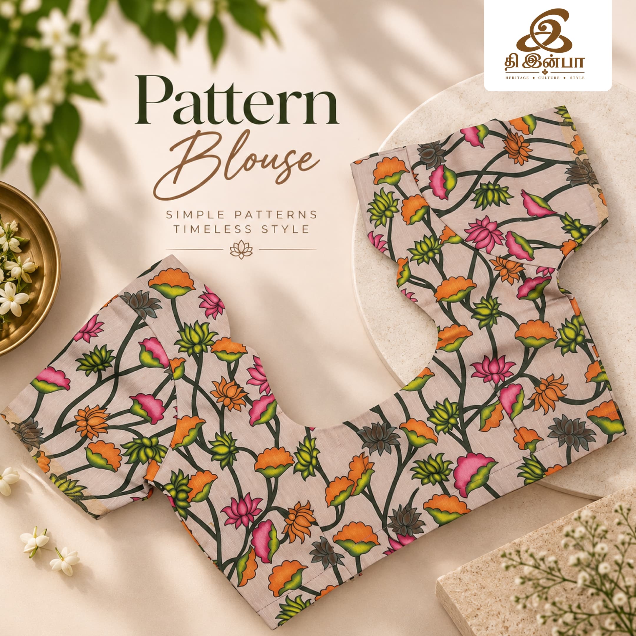 Floral Printed Pattern Blouse