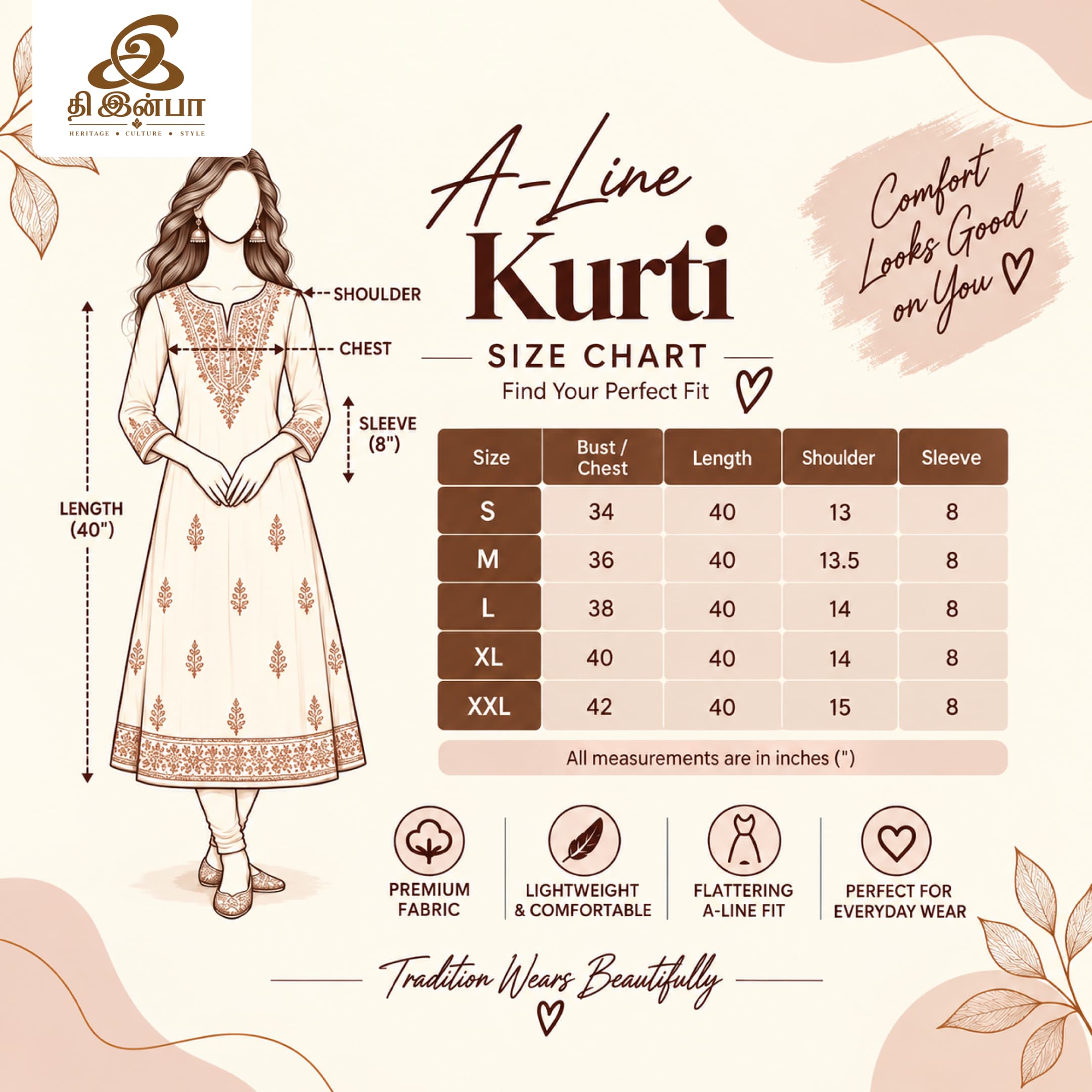 Pink & White Ikkat Cotton Kurti